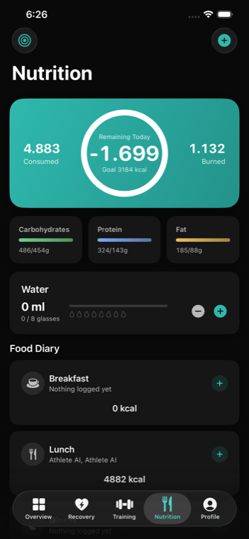 Nutrition Tab